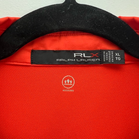 XL RLX Ralph Lauren Golf Shirt Orange - Picture 3 of 4